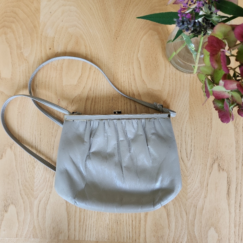 Vintage Mardane U.S.A Blush/Cream Leather Purse